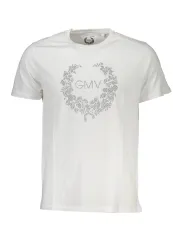 "GIAN MARCO VENTURI T-Shirts im Sale | GIAN MARCO VENTURI WEISSES LOGO TSHIRT MIT RUNDHALS online kaufen"|Planet-Deluxe