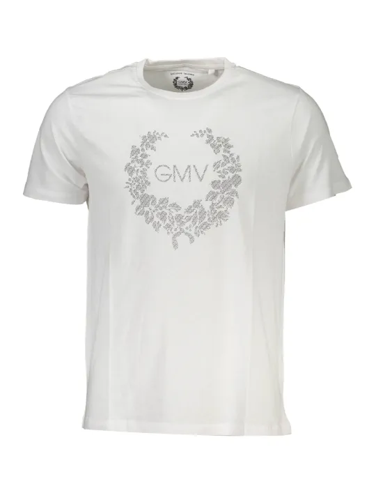 "GIAN MARCO VENTURI T-Shirts im Sale | GIAN MARCO VENTURI WEISSES LOGO TSHIRT MIT RUNDHALS online kaufen"|Planet-Deluxe