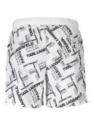 "Karl Lagerfeld Beachwear Badehosen im Sale | Karl Lagerfeld Beachwear KL20MBM08_EE0B017_BIANCOWHIT online kaufen"|Planet-Deluxe