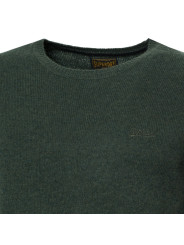 Grüner Superdry Strickpullover mit Logo