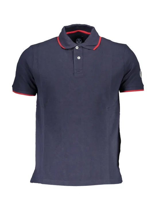 "North Sails Poloshirts im Sale | Kurzarm Poloshirt Kontrastdetails Applikation Logo Blau online kaufen"|Planet-Deluxe