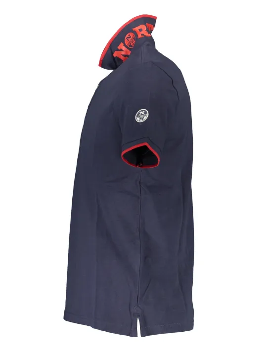 "North Sails Poloshirts im Sale | Kurzarm Poloshirt Kontrastdetails Applikation Logo Blau online kaufen"|Planet-Deluxe
