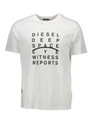 "Diesel T-Shirts im Sale | Diesel S4ELT-JUST_15FA009_BIANCO100 Weiß online kaufen"|Planet-Deluxe