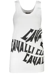 "Cavalli Class Hemden im Sale | Cavalli Class Logo Tanktop mit Print und Rundhalsausschnitt online kaufen"|Planet-Deluxe