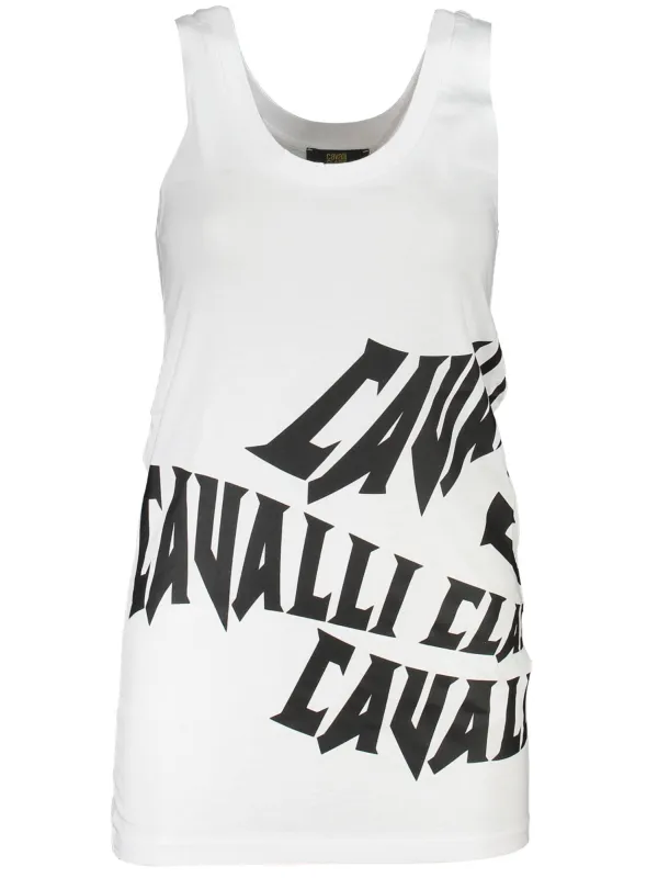 "Cavalli Class Hemden im Sale | Cavalli Class Logo Tanktop mit Print und Rundhalsausschnitt online kaufen"|Planet-Deluxe