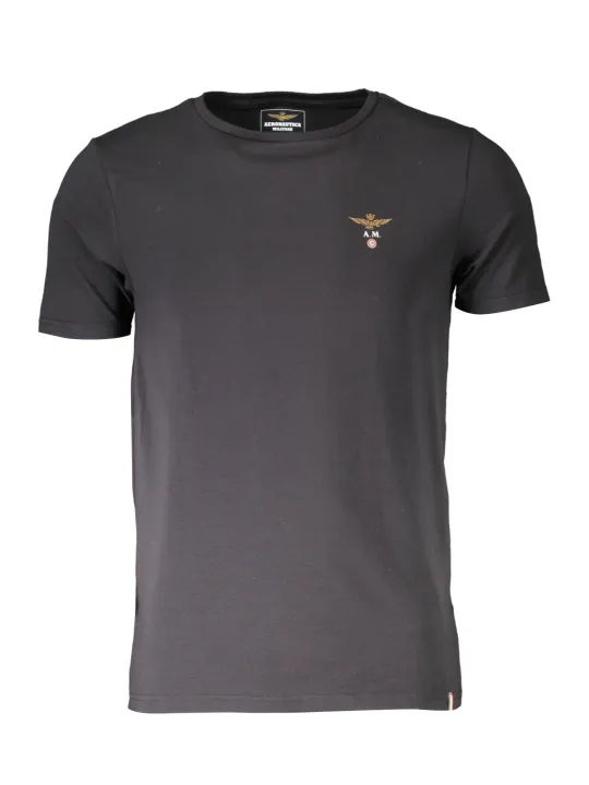 "Stylisches schwarzes Outdoor-T-Shirt von Aeronautica" "Stylisches schwarzes Outdoor-T-Shirt von Aeronautica"