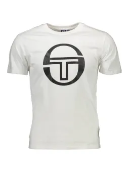 "Sergio Tacchini Kurzarmshirt: Rundhals & Logo-Print"