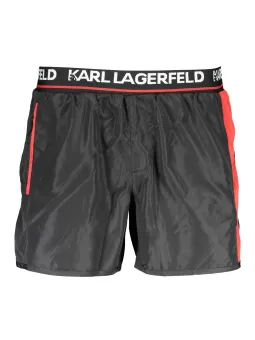 "Karl Lagerfeld Badeboxershorts: Stilvoll mit Taschen & Details"
