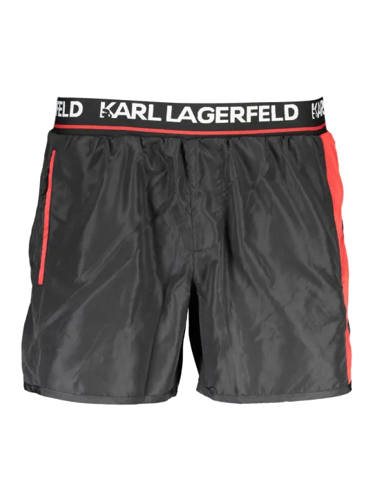 "Karl Lagerfeld Beachwear Badehosen im Sale | Karl Lagerfeld Badeboxershorts mit Taschen und Kontrastdetails online kaufen"|Planet-Deluxe