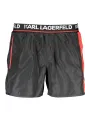 "Karl Lagerfeld Beachwear Badehosen im Sale | Karl Lagerfeld Badeboxershorts mit Taschen und Kontrastdetails online kaufen"|Planet-Deluxe