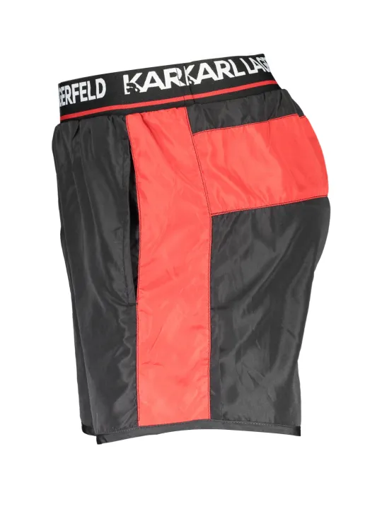 "Karl Lagerfeld Beachwear Badehosen im Sale | Karl Lagerfeld Badeboxershorts mit Taschen und Kontrastdetails online kaufen"|Planet-Deluxe