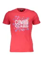 "Cavalli Class T-Shirts im Sale | Cavalli Class QXT61UJD060_E9BD684_ROSSO02000 Rot online kaufen"|Planet-Deluxe