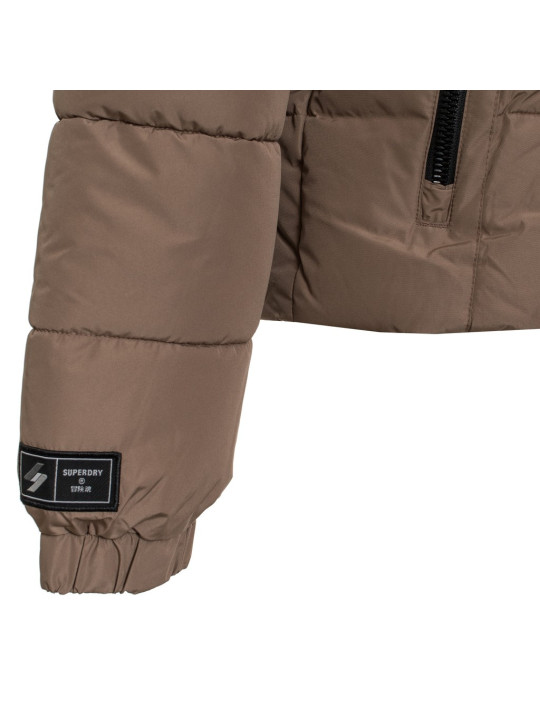 Superdry Jackenärmel gepolstert braun Karo