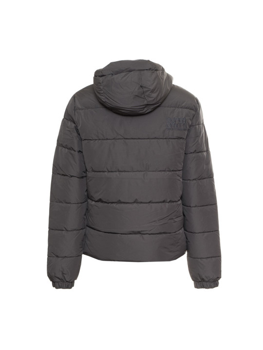 Graue wasserabweisende Superdry Winterjacke Herren