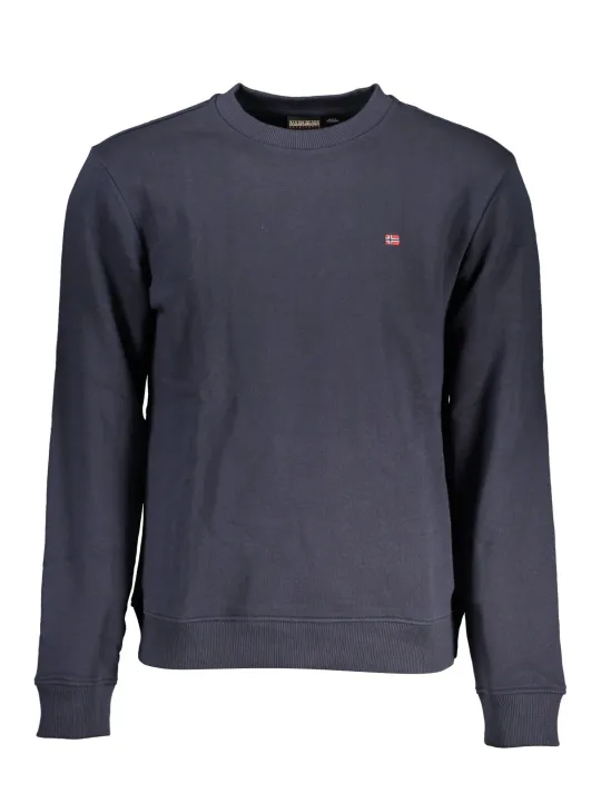 "Napapijri Sweatshirts im Sale | Napapijri Langarm Sweatshirt Rundhals Normale Passform Logo Blau online kaufen"|Planet-Deluxe