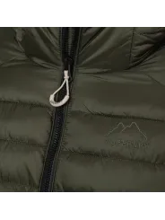 Grüne Superdry Daunenjacke mit Logo