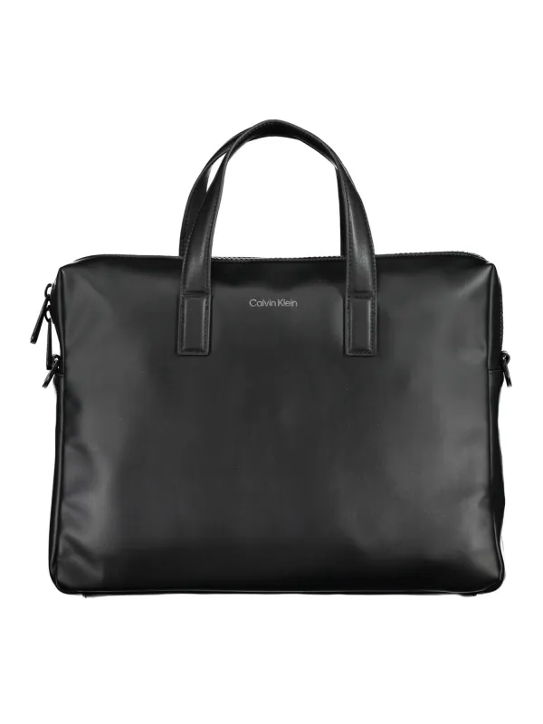 "Calvin Klein Aktentaschen im Sale | Calvin Klein Laptop-Aktentasche mit abnehmbarem Schultergurt online kaufen"|Planet-Deluxe