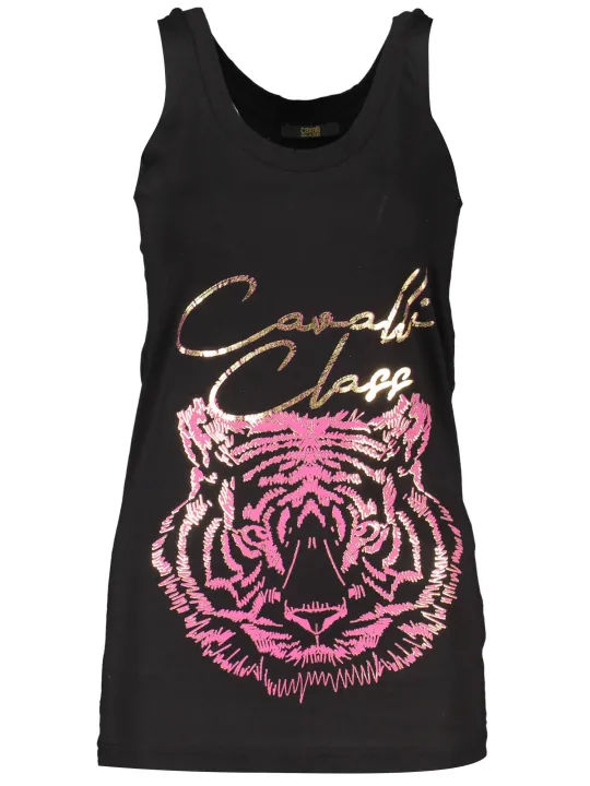 "Cavalli Class Hemden im Sale | Cavalli Klassik Logo Tanktop mit Print und Rundhals online kaufen"|Planet-Deluxe