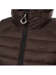 Schwarze Superdry gesteppte Pufferjacke Detail