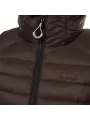 Schwarze Superdry gesteppte Pufferjacke Detail