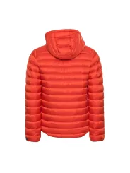 Orange gesteppte Superdry Pufferjacke mit Kapuze