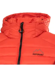 Leuchtend orange Superdry Pufferjacke