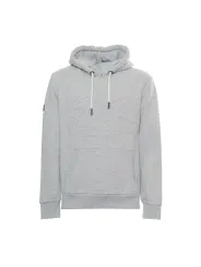 Grauer Superdry Hoodie mit Logo