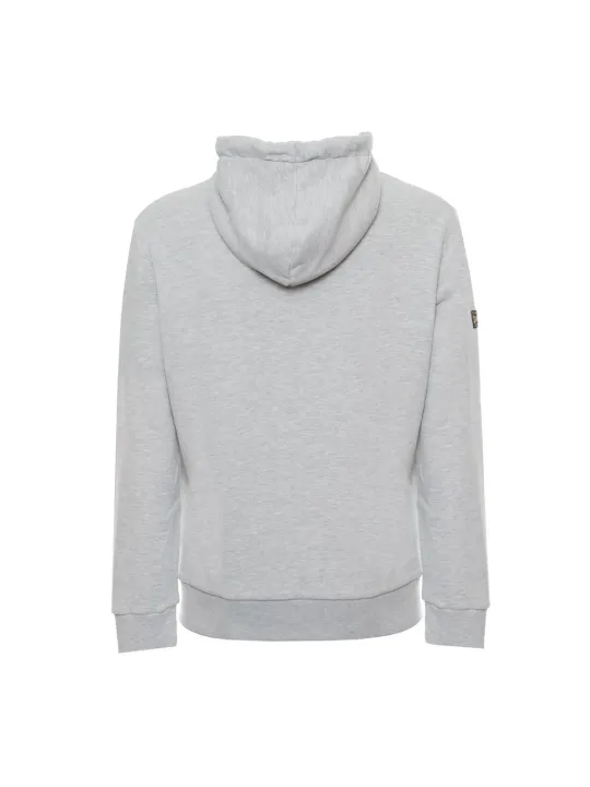 Grauer Superdry Kapuzenpullover Rückansicht