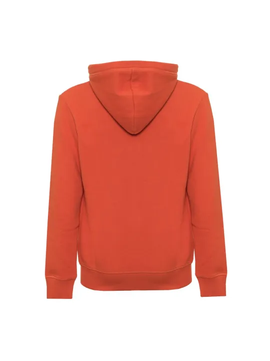 Leuchtend orangefarbener Superdry Kapuzenpullover Rückseite