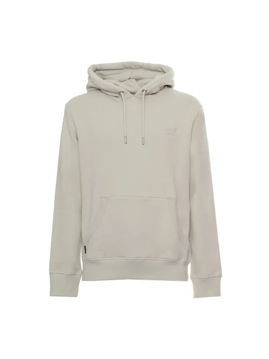 Superdry Hoodie mit Knopfleiste Braun