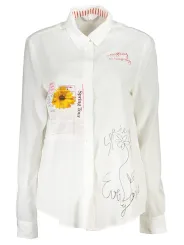 "Desigual Startseite im Sale | DESIGUAL LANGARMSHIRT DAMEN WEIß online kaufen"|Planet-Deluxe