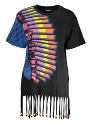 "Desigual Kleider im Sale | Desigual Kleid Kontrast Rundhals 23SWMK23 online kaufen"|Planet-Deluxe