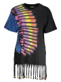 "Desigual Kleider im Sale | Desigual Kleid Kontrast Rundhals 23SWMK23 online kaufen"|Planet-Deluxe