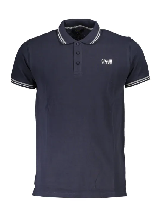 "Cavalli Class Poloshirts im Sale | Cavalli Class Poloshirt mit Kontrastdetails und Logo online kaufen"|Planet-Deluxe