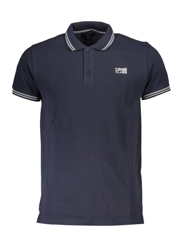 "Cavalli Class Poloshirts im Sale | Cavalli Class Poloshirt mit Kontrastdetails und Logo online kaufen"|Planet-Deluxe