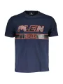 "Plein Sport T-Shirts im Sale | Kurzarm TShirt Rundhals Logo Plein Sport Navy Blau online kaufen"|Planet-Deluxe