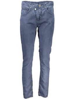 "Stylische 5-Pocket-Hose mit Kontrastdetails & Logo-Knöpfen"