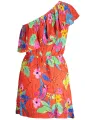 "Desigual Kleider im Sale | Desigual EinSchulterKleid mit Elastischem Bund und Kontrastdetails online kaufen"|Planet-Deluxe