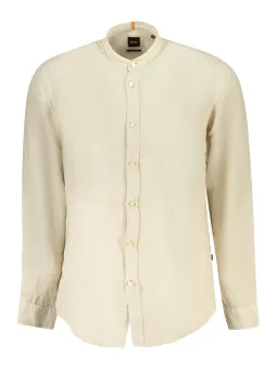 "Boss Herrenhemd Race1M: Stehkragen & Logo – Normale Passform"