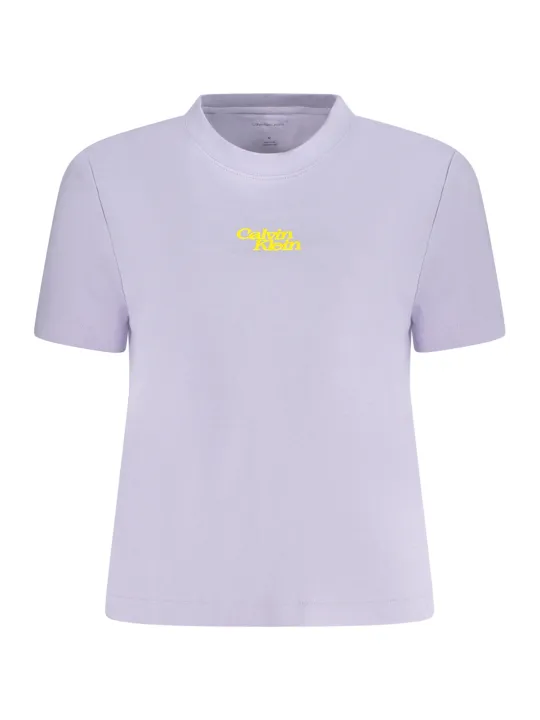 "Calvin Klein Startseite im Sale | CALVIN KLEIN DAMEN KURZARM T-SHIRT LILA online kaufen"|Planet-Deluxe