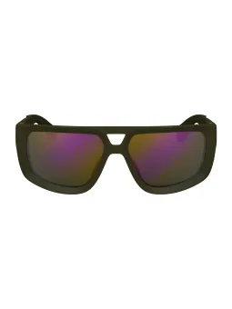 Calvin Klein Eckige Sonnenbrille Grün 60mm