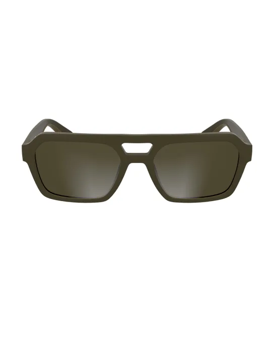 "Calvin Klein Sonnenbrillen im Sale | Calvin Klein Sonnenbrille Eckig Bio Braun 56mm 19mm 145mm online kaufen"|Planet-Deluxe
