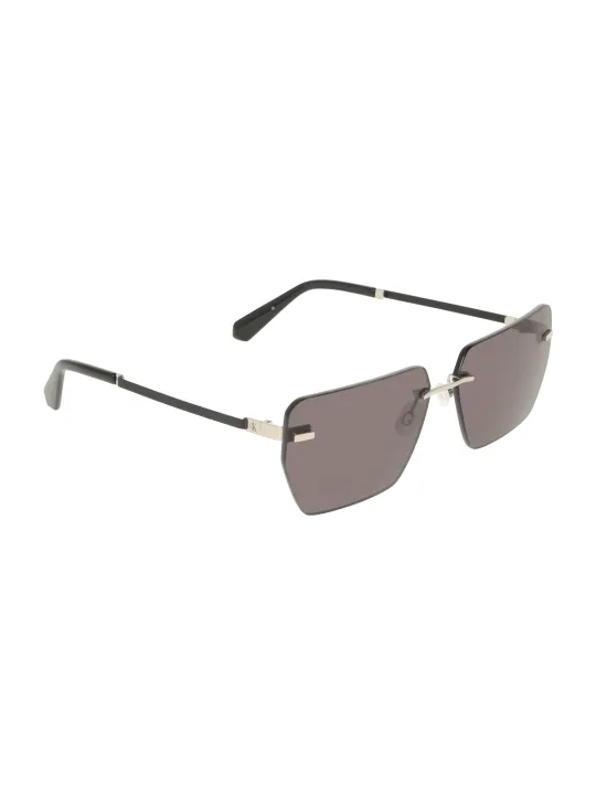 "Calvin Klein Sonnenbrillen im Sale | Calvin Klein Sonnenbrille Metallrahmen Eckige Rauchgläser online kaufen"|Planet-Deluxe
