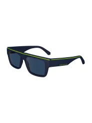 "Calvin Klein Sonnenbrillen im Sale | Calvin Klein Blaue Rechteckbrille mit Kontrastdetails online kaufen"|Planet-Deluxe