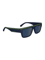 "Calvin Klein Sonnenbrillen im Sale | Calvin Klein Blaue Rechteckbrille mit Kontrastdetails online kaufen"|Planet-Deluxe