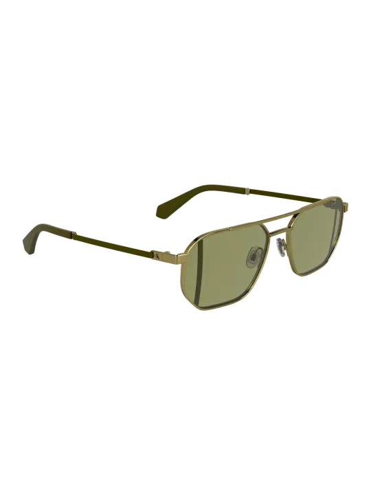 "Calvin Klein Sonnenbrillen im Sale | Calvin Klein Sonnenbrille Eckig Grün Metallrahmen 56mm online kaufen"|Planet-Deluxe
