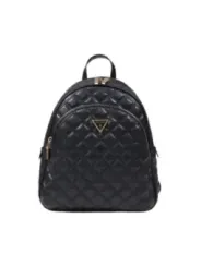 "Guess Einzelstücke & Seltenheiten im Sale | Guess Damen Rucksack Schwarz - Stilvoller Herbst/Winter Begleiter mit Innen- und Vordertaschen, 25x28x12 cm, Artikelcode: HWQG96 online kaufen"|Planet-Deluxe