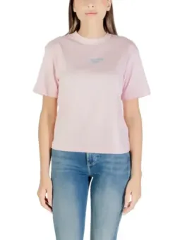 "Calvin Klein Damen T-Shirt Rosa mit Druck – Kurzarm"