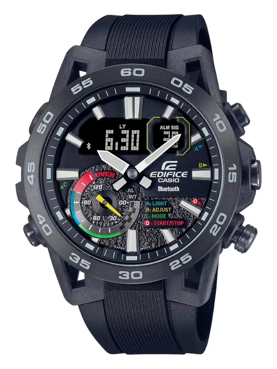 Schwarze digitale Casio Herrenuhr