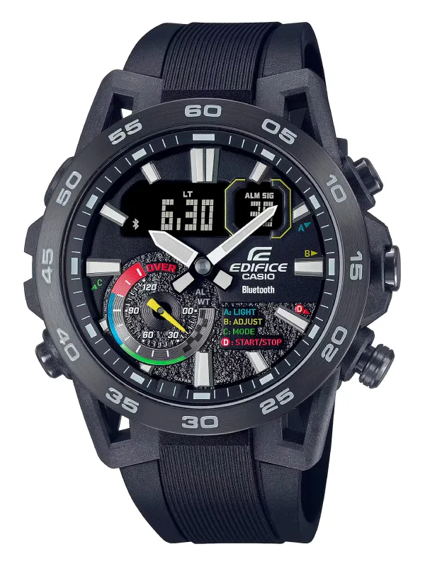 Schwarze digitale Casio Herrenuhr